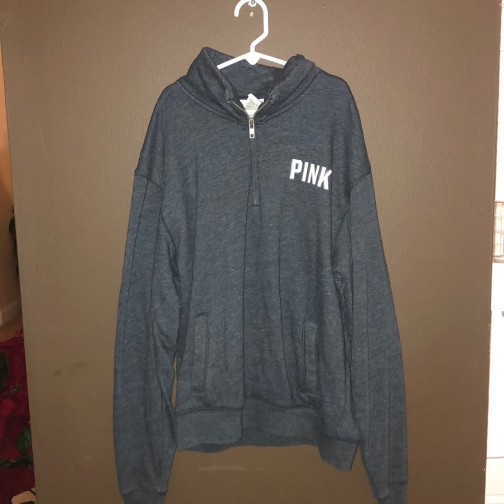 Pink quarter zip